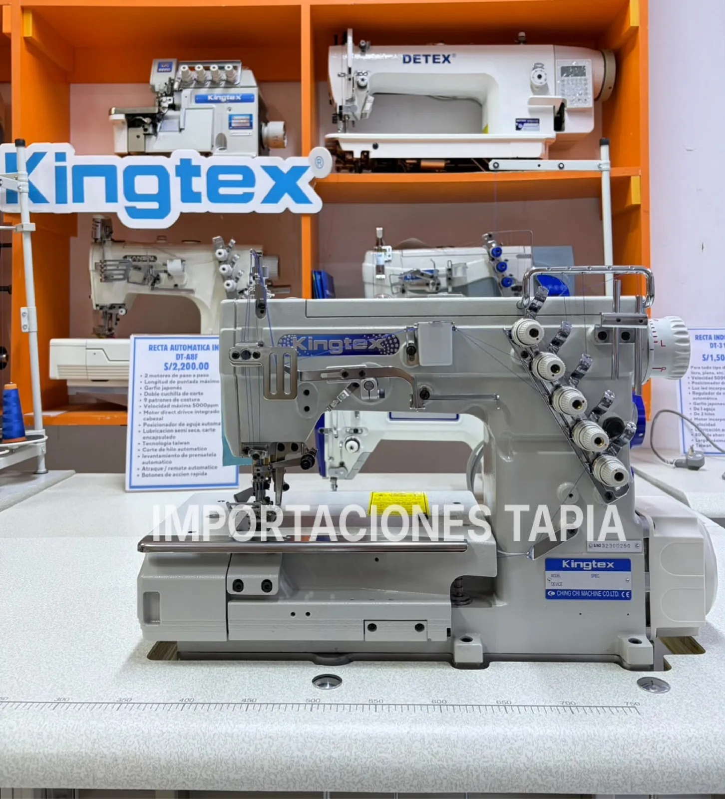 RECUBRIDORA KINGTEX FT7000